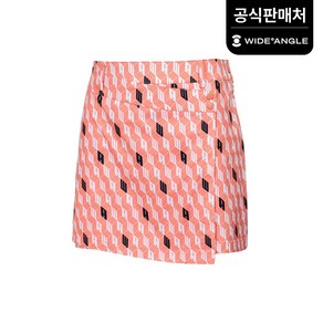 [와이드앵글 공식] [골프] 여성 CF 레터링 패턴 랩형 큐롯 L WWP21Q43P2