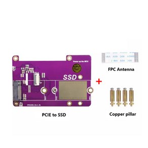 라즈베리 파이 5 PCIe to M.2 NVMe SSD Gen23 적합 크기 2230 2242 확장 보드 RPi 용, 1개