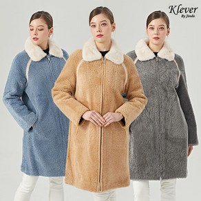 [진도] [최초가 1390000원] Kleve 라이트칼라 무스탕 코트 (K3W3BC80)