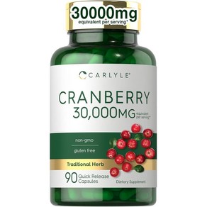 크랜베리 50배 농축 30000mg 초고함량 90캡슐 비타민C 미국산 Canbey, 알약/캡슐, 90정, 1개