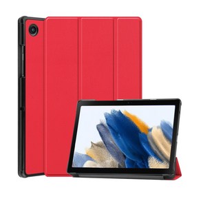 갤럭시탭A8 10.5 2022 북커버 케이스 SM-X200 X200N X205 X205N 삼성 케이스나라, 빨강