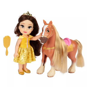 [Disney Pincess] 디즈니 프린세스 미녀와야수 벨 베이비돌 리틀 포니 필립 피규어 세트 Disney Beauty and the Beast Petite Belle Phi