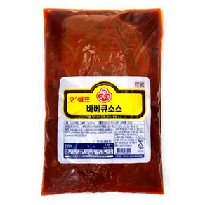 오뚜기 오쉐프 바베큐소스 1kg 1+1, 2개