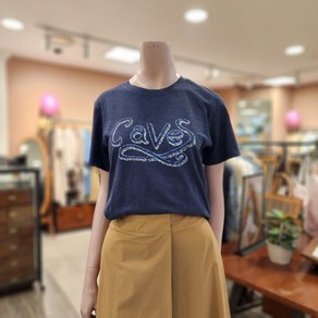 BCBG [올앤선드리] CAVES반팔 TS 티셔츠_ A4M4X411 55 [NAVY]