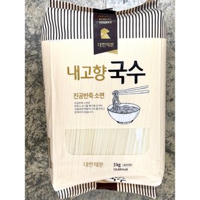 곰표 내고향국수 진공 소면, 3kg, 3개