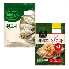 CJ 비비고 왕교자만두1050g+김치왕교자1050g, 1.05kg, 1세트