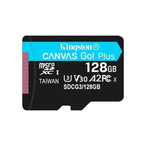 Kingston 마이크로 SD 메모리 카드 스마트폰용 V30 U3 TF 플래시 카드 C10 SDCG3 64GB 128GB 256GB 최대 170 MBs 읽기, 2.128GB, 1개