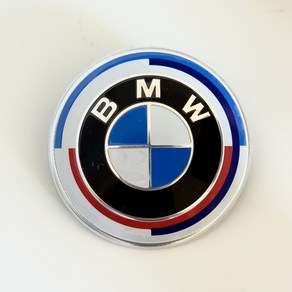 BMW 50주년 엠블럼 혼캡 후드 트렁크 보닛 2핀 2홀 81mm(82mm) 74mm(73mm) 47mm 45mm, 81mm(82mm) 2홀