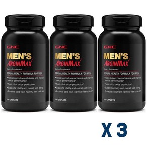 GNC 3병 아르긴맥스 Mens Agin 180정, 3개