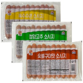 사조오양 숯불구이맛소시지1개+옥수수콘1개+청양고추1개