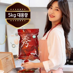 5kg대용량 24년 수확한 중간굵기입자 햇고춧가루/국산/ HACCP인증, 5kg, 1개