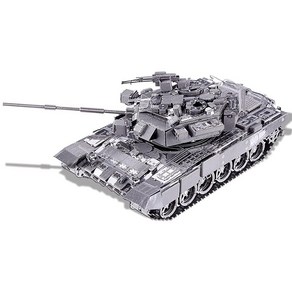 Piececool 3D 메탈 금속 입체 퍼즐 탱크 자동차 키트 DIY 168개 성인용, T-90atank, 1개