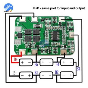 18650밸런싱 18650 리튬 이온 배터리 셀 모듈용 PCB BMS 보호 균형 잡힌 25.2V DIY 6S 6 팩, 1개