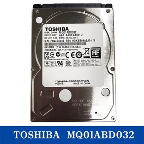 도시바 TOSHIBA MQ01ABD032 노트북형 HDD 320GB