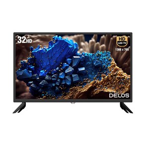 델로스 32인치 HD TV 에너지 1등급 가성비 A급 패널, DA3200D, 고객직접설치, 스탠드형, 81cm