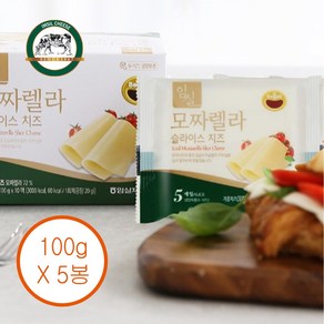 임실치즈농협 모짜렐라 슬라이스치즈 5팩(20gX25매), 500g, 1개