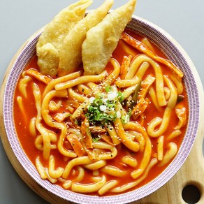 [봉봉스떡볶이] 추억의 국물떡볶이-순한맛(누들떡+어묵+소스)2인분, 480g, 1세트