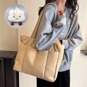 BSHAANS 가벼운 나일론 숄더백 빅백 보부상가방