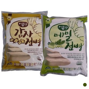 아하만두 1봉+1봉 감자전병1.2kg+메밀전병1.2kg, 1세트, 2.4kg