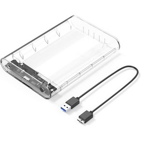 오리코 USB3.0 3.5인치 SATA HDD 외장케이스 3139U3, 투명한, 1개