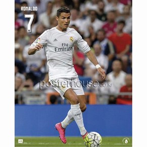 Mini Poste 40x50Cm 인테리어 포스터 - 크리스티아누 호날두 Real Madid Ronaldo ACCION 2 1516 [Mini], 포스터만구매