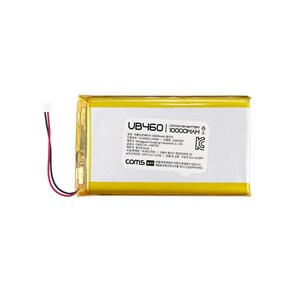 Coms 1260100 충전지 10000mAh 3.7V 리튬폴리머 UB460