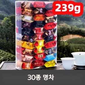 중국 무이암차 우롱차 대홍포 명차 맛보기 시음, 일반 30종 명차 239g, 1개, 16개입, 7g