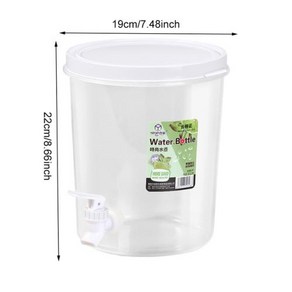 음료 디스펜서 수도꼭지 고온 저항 냉장고 디펜서 BPA 프리 아이스 주스 35 L 45 5 10L, 13) Round 5L F, 1개