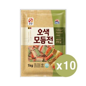 사조 오양 오색 모듬전 1kg x 10개 (20gx50개입) / 냉동 오색전 산적꼬치 꼬지전