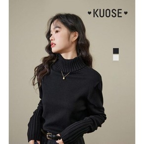 KUOSE 쿠오세니트 베이직 터틀넥 스웨터