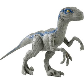 Mattel Juassic Wold Toys 라지 베이직 벨로시랩터 블루, 1개