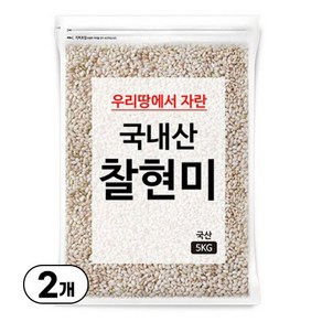 국내산 찰현미, 10kg, 2개