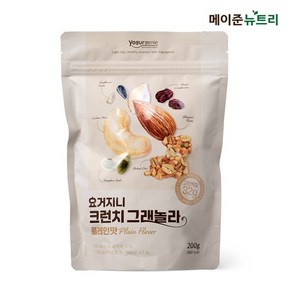 요거지니 크런치 저당 고단백 그래놀라 200g 1봉, 1개