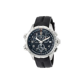 해밀턴 손목시계 XWind Chono Quatz GMT H77912335 블랙