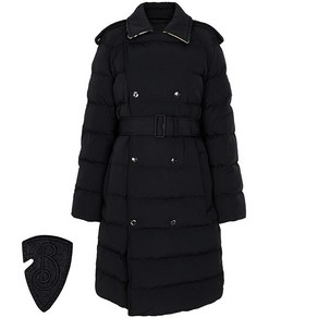 [버버리] 24FW 블랙 미드 렝스 퍼퍼 구스 다운 자켓 8097869 BLACK/SAND