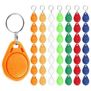 50Pcs UID 13.56MHz 블록 0 섹터 쓰기 가능 IC 카드 복제 변경 가능 스마트 Keyfobs 키 태그 1K S50 RFID 액세스 제어, 혼합 색상, 50개