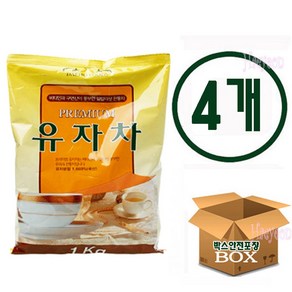 대호 유자차 자판기용 유자차, 1kg, 4개, 1개입