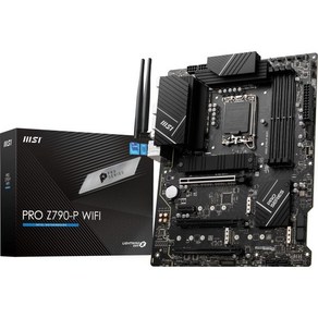 MSI PRO Z690A WiFi Po 시리즈 마더보드 ATX 12세대 인텔 코어 LGA 1700 소켓 DDR5 PCIe 5 2.5G LAN M.2 슬롯 6E, ATX_PRO Z790-P WIFI, 1개