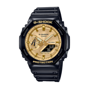 [G-SHOCK](지샥) GA-2100GB-1ADRR 지알오크 블랙 메탈릭 골드 방수 캐주얼 시계