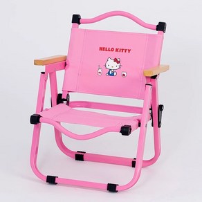 헬로키티 HelloKitty 야외 접이식 가족 캠핑 휴대용 의자 핑크캠핑의자