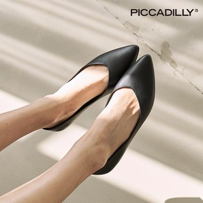 [PICCADILLY] 274065-22 플랫슈즈_블랙1.5cm