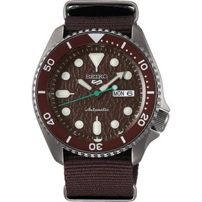 SEIKO SRPD85 5 스포츠 남성용 시계 브라운 42.5mm 스테인리스 스틸