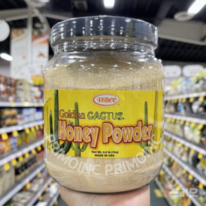 [미국산 코셔인증]하이비 골든 선인장 꿀가루 1Kg HiBee-Golden Cactus Honey Powde 2.2oz, 1개