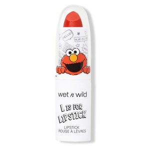 wet n wild x 세서미 스트리트 L is fo 립스틱 Be kind, Giggles - Tomato Red, 1개