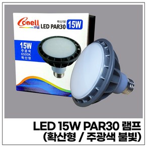 코넬 LED 15W PAR30 램프 (확산형/주광색 빛)