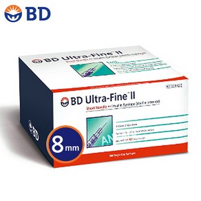 BD 울트라 파인2 인슐린 주사기 31G 8mm [0.3ml 0.5ml 1ml] 100개, 1세트, BD 주사기 8mm 0.3ml 100개