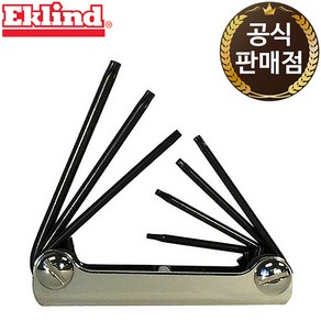 에클랜드 접 이식 별 렌치 세트 22572 7PCS T6-T20, 1개