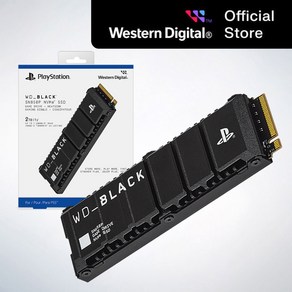 WD 공식인증정품 BLACK SN850P 히트씽크 NVMe SSD for PS5 Consoles 2TB 소니공식인증