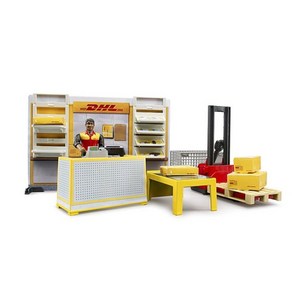 브루더 B월드 DHL 물류센터 세트 BR62251, 혼합색상, 1개