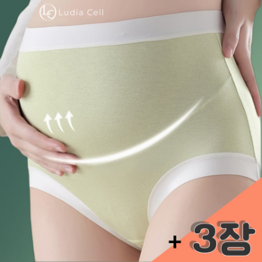 루디아셀 모달 임산부 팬티 산모 여성 순면 실키 3개 세트